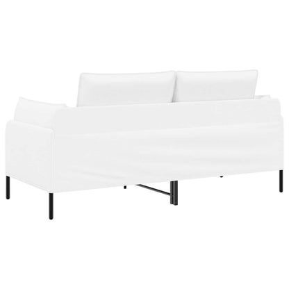 vidaXL 2-Seater Sofa White 188 x 81 x 89 cm Fabric