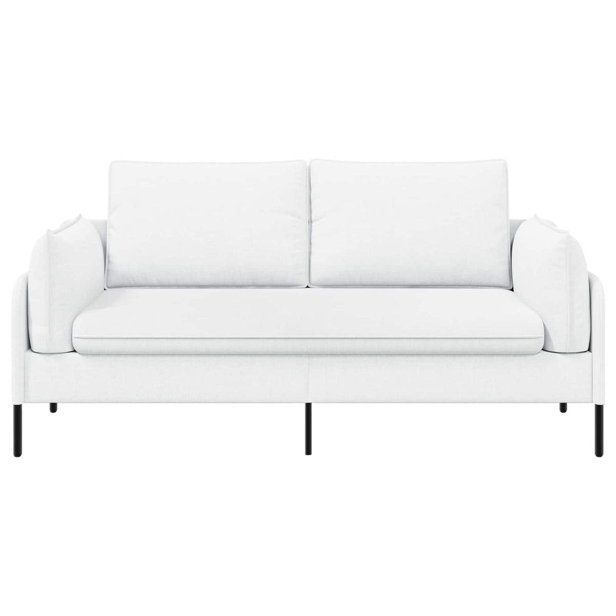 vidaXL 2-Seater Sofa White 188 x 81 x 89 cm Fabric