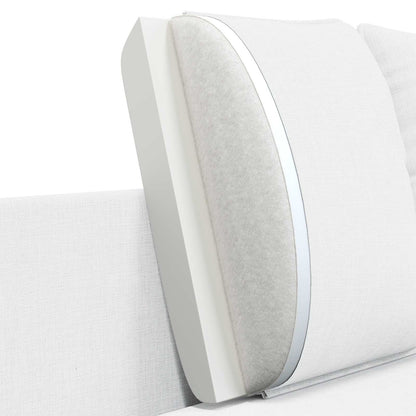 vidaXL 2-Seater Sofa White 188 x 81 x 89 cm Fabric
