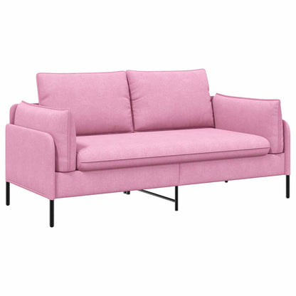vidaXL 2-Seater Sofa Pink 188 x 81 x 89 cm Fabric