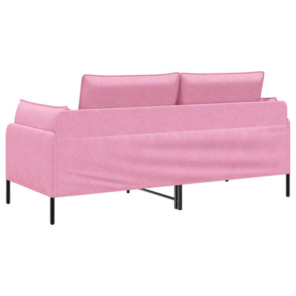 vidaXL 2-Seater Sofa Pink 188 x 81 x 89 cm Fabric