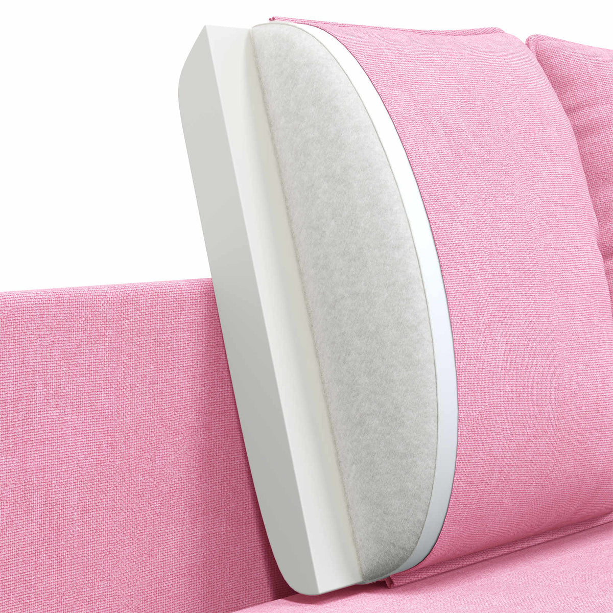vidaXL 2-Seater Sofa Pink 188 x 81 x 89 cm Fabric