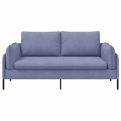 vidaXL 2-Seater Sofa Jeans Blue 188 x 81 x 89 cm Fabric