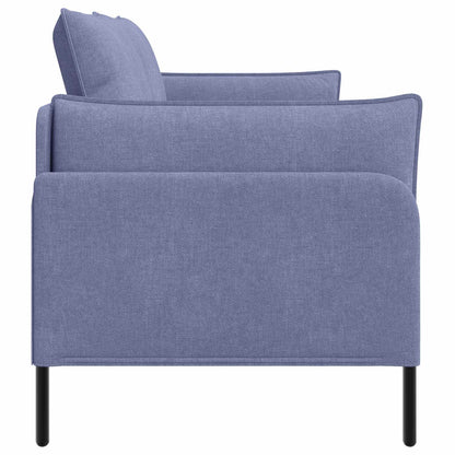 vidaXL 2-Seater Sofa Jeans Blue 188 x 81 x 89 cm Fabric
