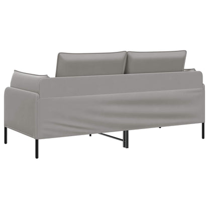 vidaXL 2-Seater Sofa 2-Seater Light Grey 188 x 81 x 89 cm Velvet