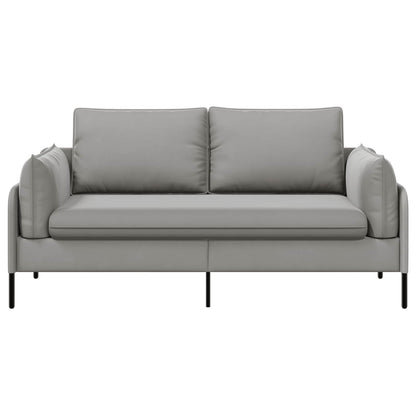 vidaXL 2-Seater Sofa 2-Seater Light Grey 188 x 81 x 89 cm Velvet