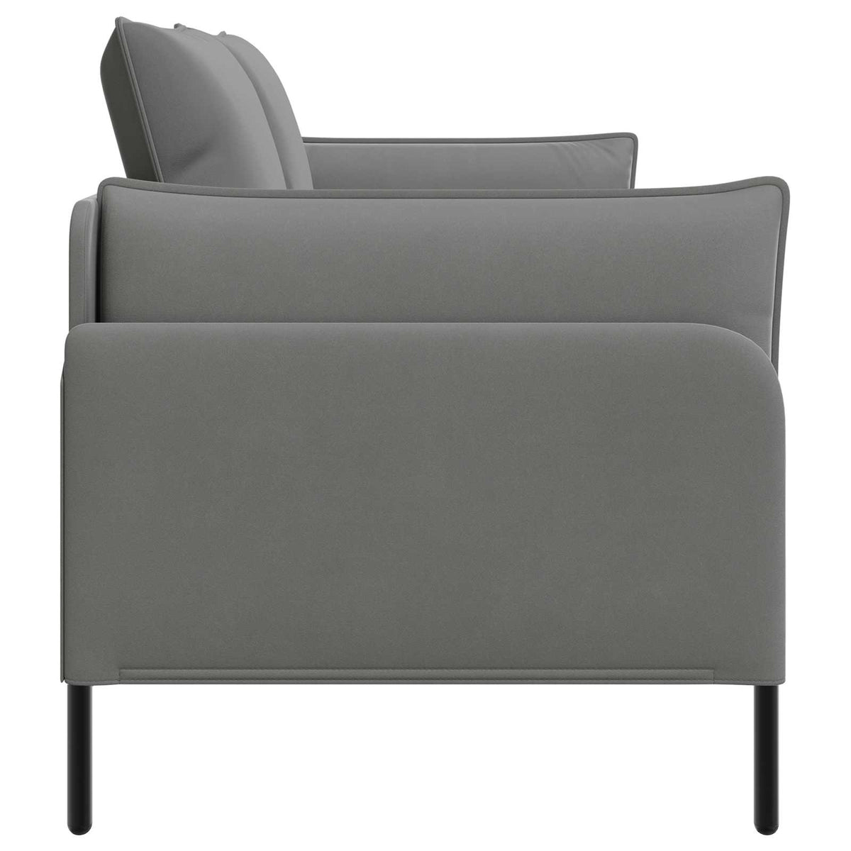 vidaXL 2-Seater Sofa 2-Seater Dark Grey 188 x 81 x 89 cm Velvet