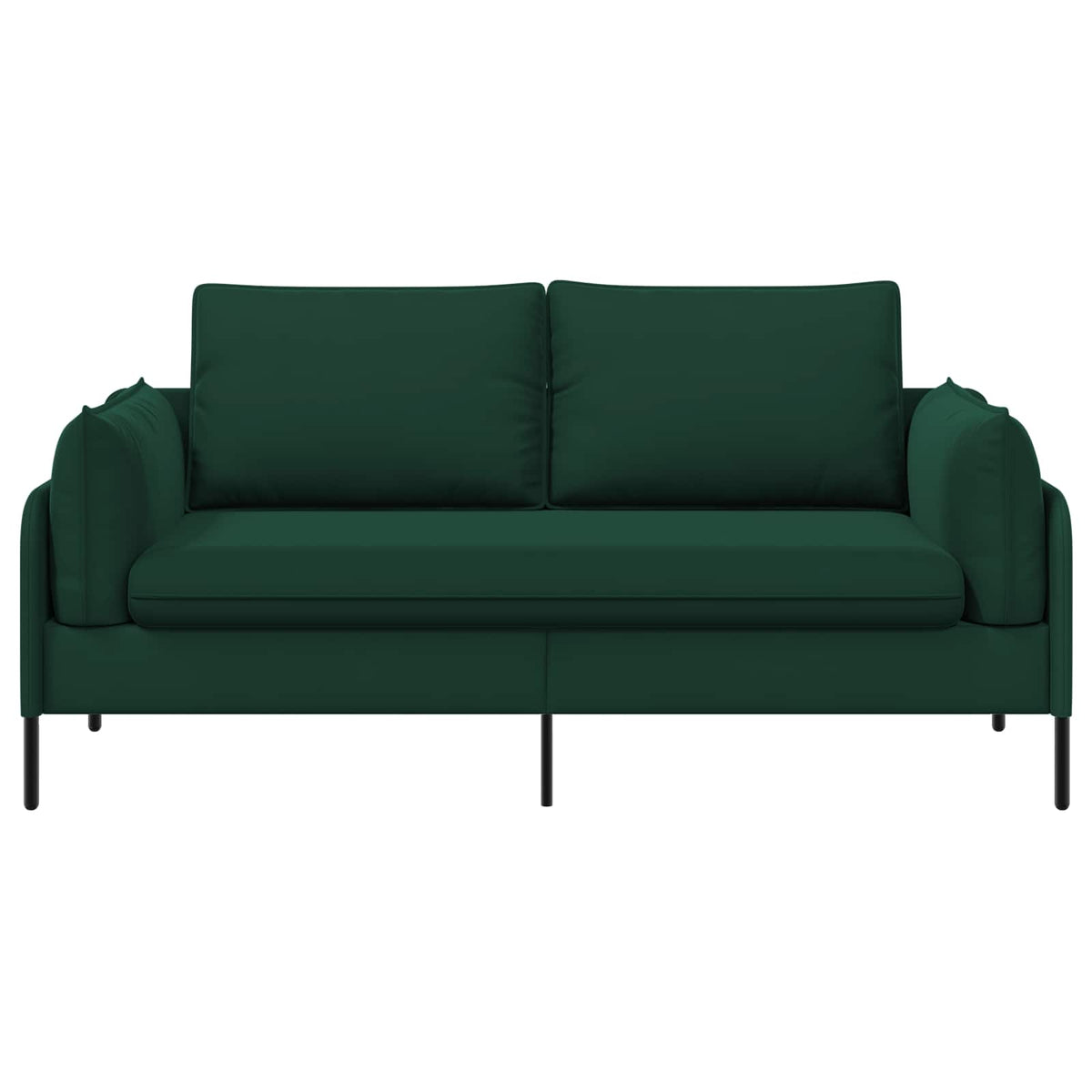 vidaXL 2-Seater Sofa 2-Seater Dark Green 188 x 81 x 89 cm Velvet