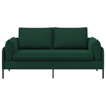 vidaXL 2-Seater Sofa 2-Seater Dark Green 188 x 81 x 89 cm Velvet