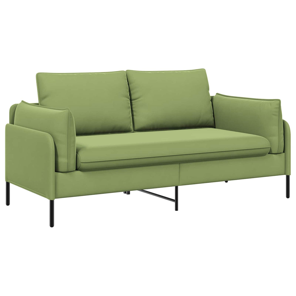 vidaXL 2-Seater Sofa 2-Seater Light Green 188 x 81 x 89 cm Velvet