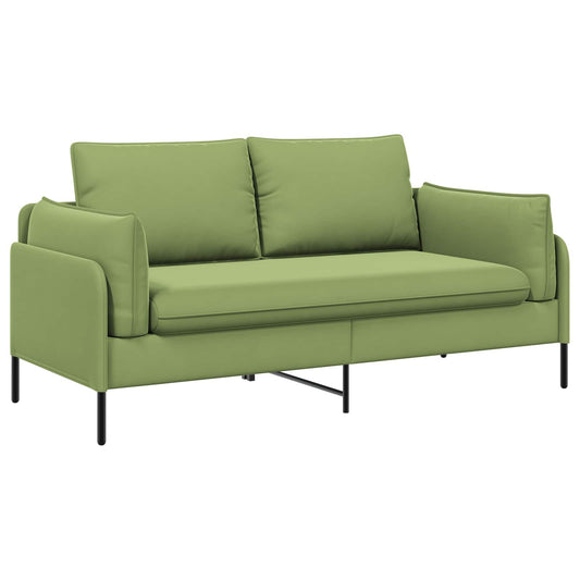 vidaXL 2-Seater Sofa 2-Seater Light Green 188 x 81 x 89 cm Velvet