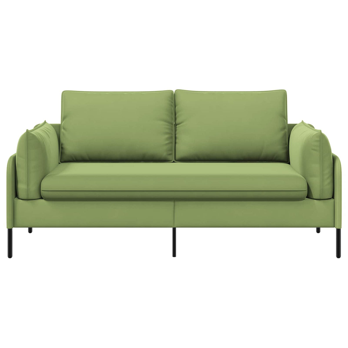 vidaXL 2-Seater Sofa 2-Seater Light Green 188 x 81 x 89 cm Velvet