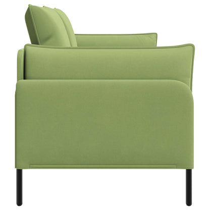 vidaXL 2-Seater Sofa 2-Seater Light Green 188 x 81 x 89 cm Velvet