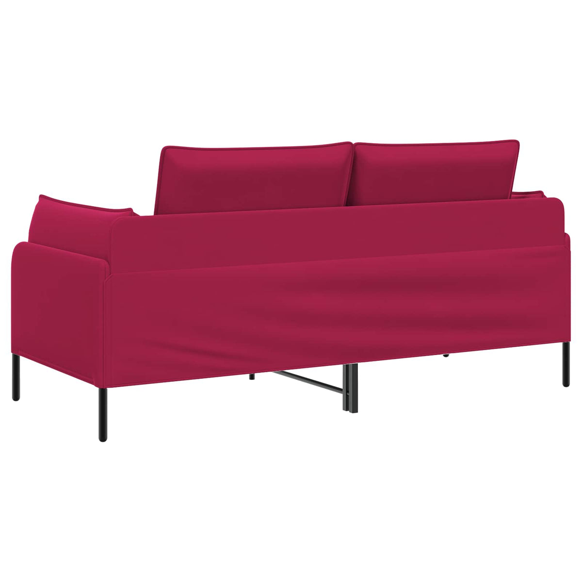 vidaXL 2-Seater Sofa 2-Seater Wine Red 188 x 81 x 89 cm Velvet