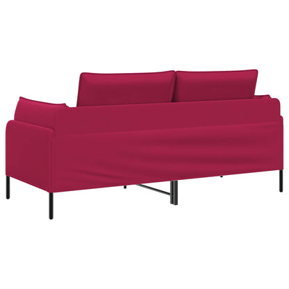 vidaXL 2-Seater Sofa 2-Seater Wine Red 188 x 81 x 89 cm Velvet