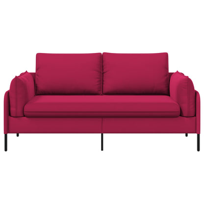 vidaXL 2-Seater Sofa 2-Seater Wine Red 188 x 81 x 89 cm Velvet