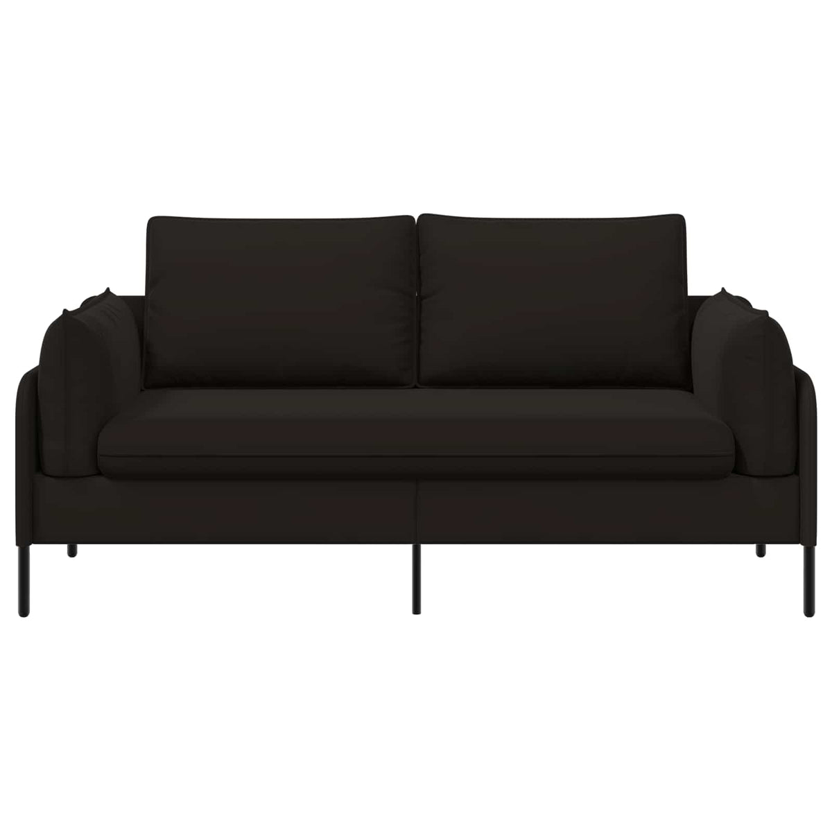 vidaXL 2-Seater Sofa 2-Seater Black 188 x 81 x 89 cm Velvet