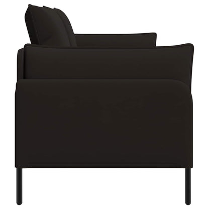 vidaXL 2-Seater Sofa 2-Seater Black 188 x 81 x 89 cm Velvet