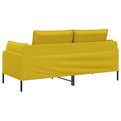 vidaXL 2-Seater Sofa 2-Seater Yellow 188 x 81 x 89 cm Velvet