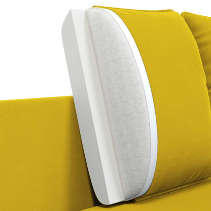 vidaXL 2-Seater Sofa 2-Seater Yellow 188 x 81 x 89 cm Velvet