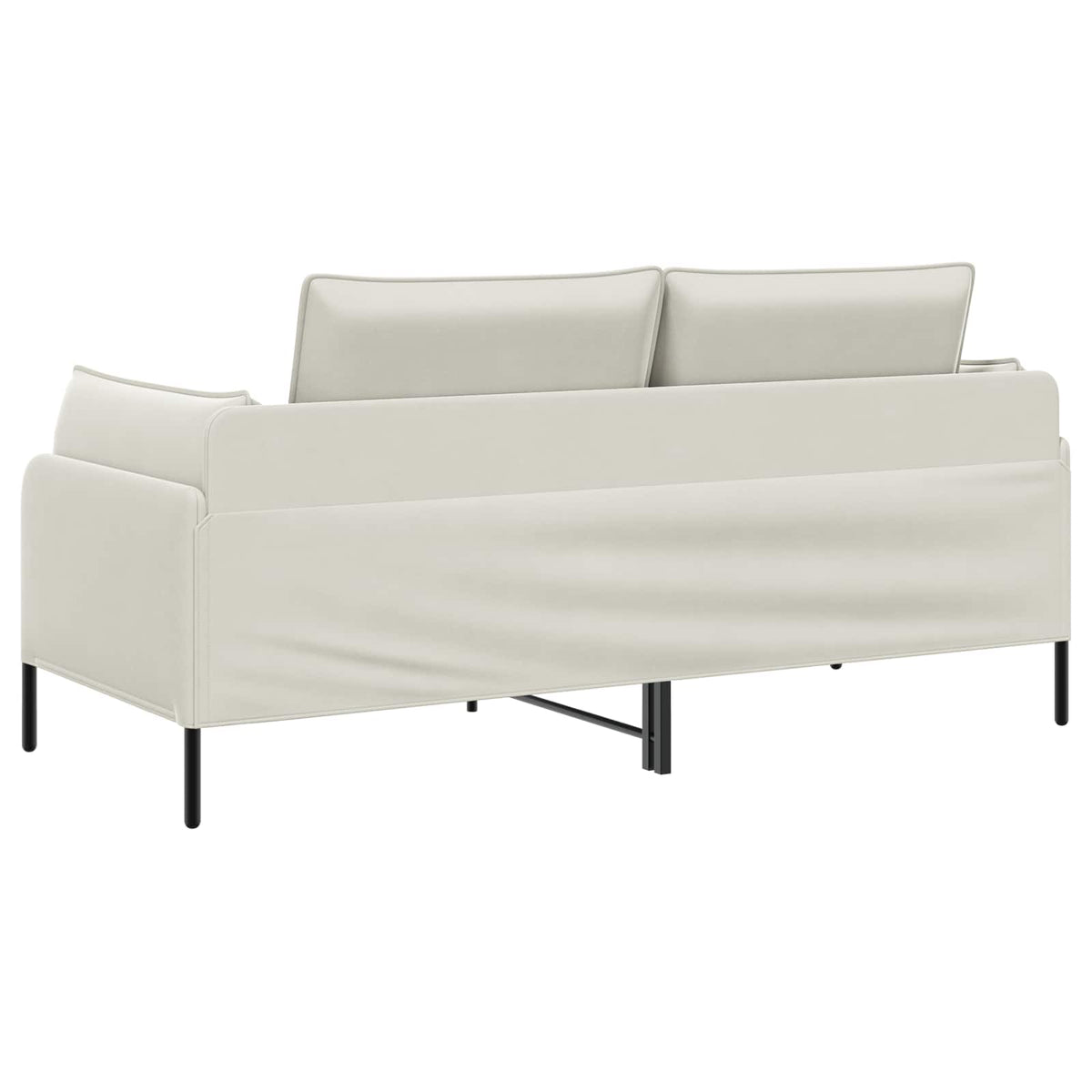 vidaXL 2-Seater Sofa 2-Seater Cream 188 x 81 x 89 cm Velvet