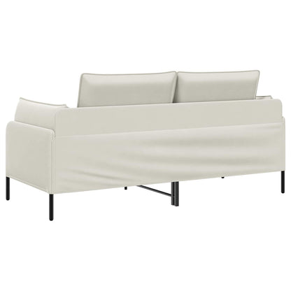 vidaXL 2-Seater Sofa 2-Seater Cream 188 x 81 x 89 cm Velvet
