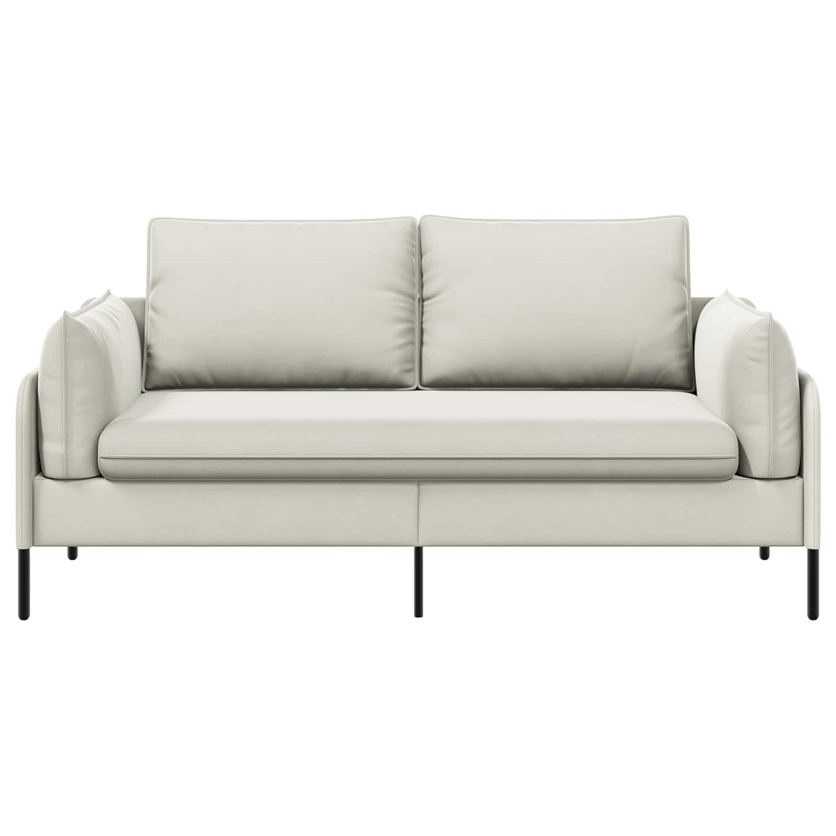 vidaXL 2-Seater Sofa 2-Seater Cream 188 x 81 x 89 cm Velvet