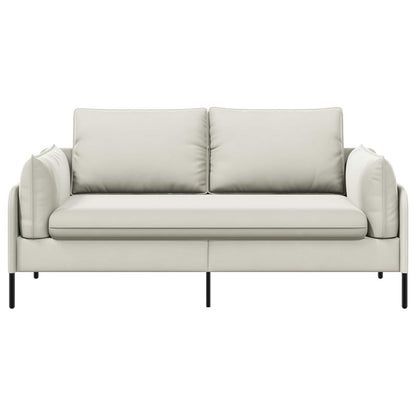 vidaXL 2-Seater Sofa 2-Seater Cream 188 x 81 x 89 cm Velvet