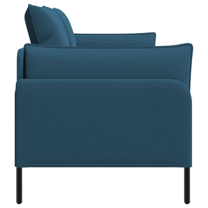 vidaXL 2-Seater Sofa 2-Seater Blue 188 x 81 x 89 cm Velvet