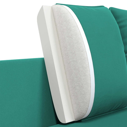 vidaXL 2-Seater Sofa 2-Seater Turquoise 188 x 81 x 89 cm Velvet