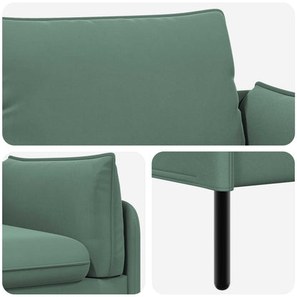vidaXL 2-Seater Sofa Sea Green 188 x 81 x 89 cm Velvet