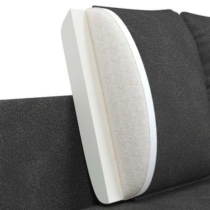 vidaXL 2-Seater Sofa Black 188 x 81 x 89 cm Faux Leather