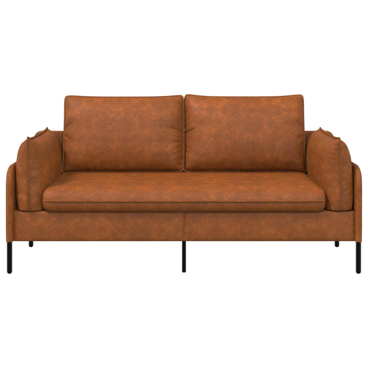 vidaXL 2-Seater Sofa Brown 188 x 81 x 89 cm Faux Leather
