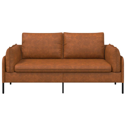 vidaXL 2-Seater Sofa Brown 188 x 81 x 89 cm Faux Leather