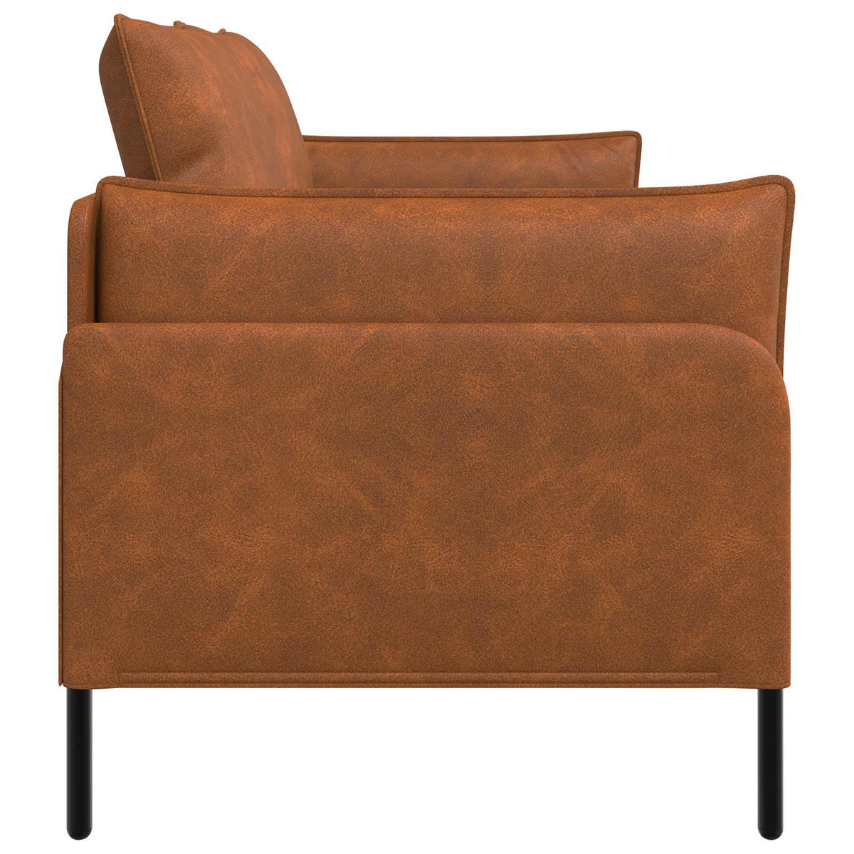 vidaXL 2-Seater Sofa Brown 188 x 81 x 89 cm Faux Leather