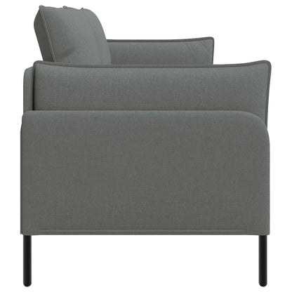 vidaXL 3-Seater Sofa Dark Grey 222 x 81 x 89 cm Fabric