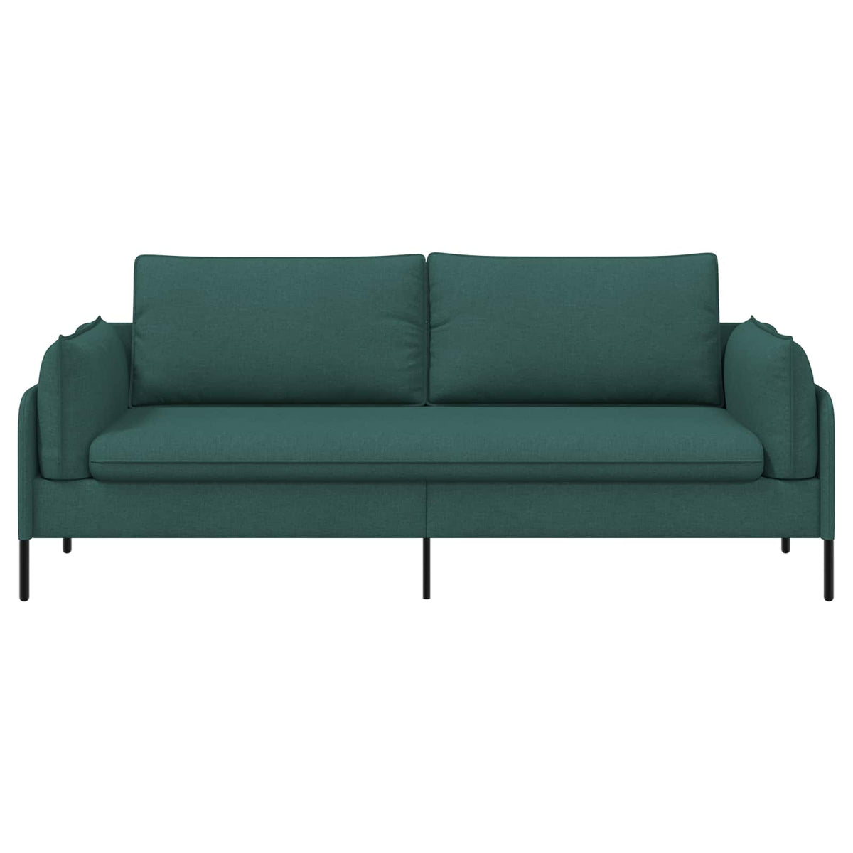 vidaXL 3-Seater Sofa Dark Green 222 x 81 x 89 cm Fabric