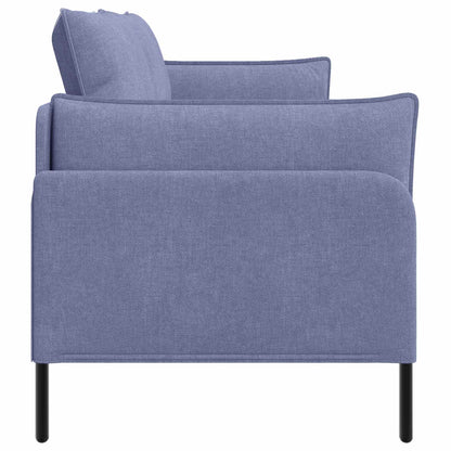 vidaXL 3-Seater Sofa Jeans Blue 222 x 81 x 89 cm Fabric