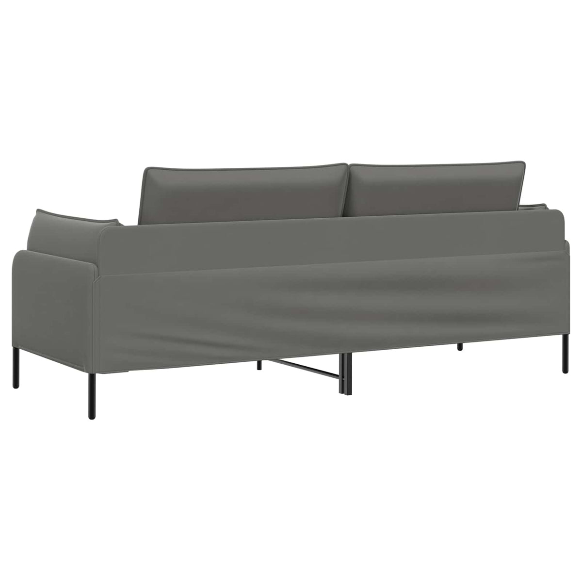 vidaXL 3-Seater Sofa 3-Seater Dark Grey 222 x 81 x 89 cm Velvet