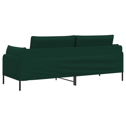 vidaXL 3-Seater Sofa Dark Green 222 x 81 x 89 cm Velvet