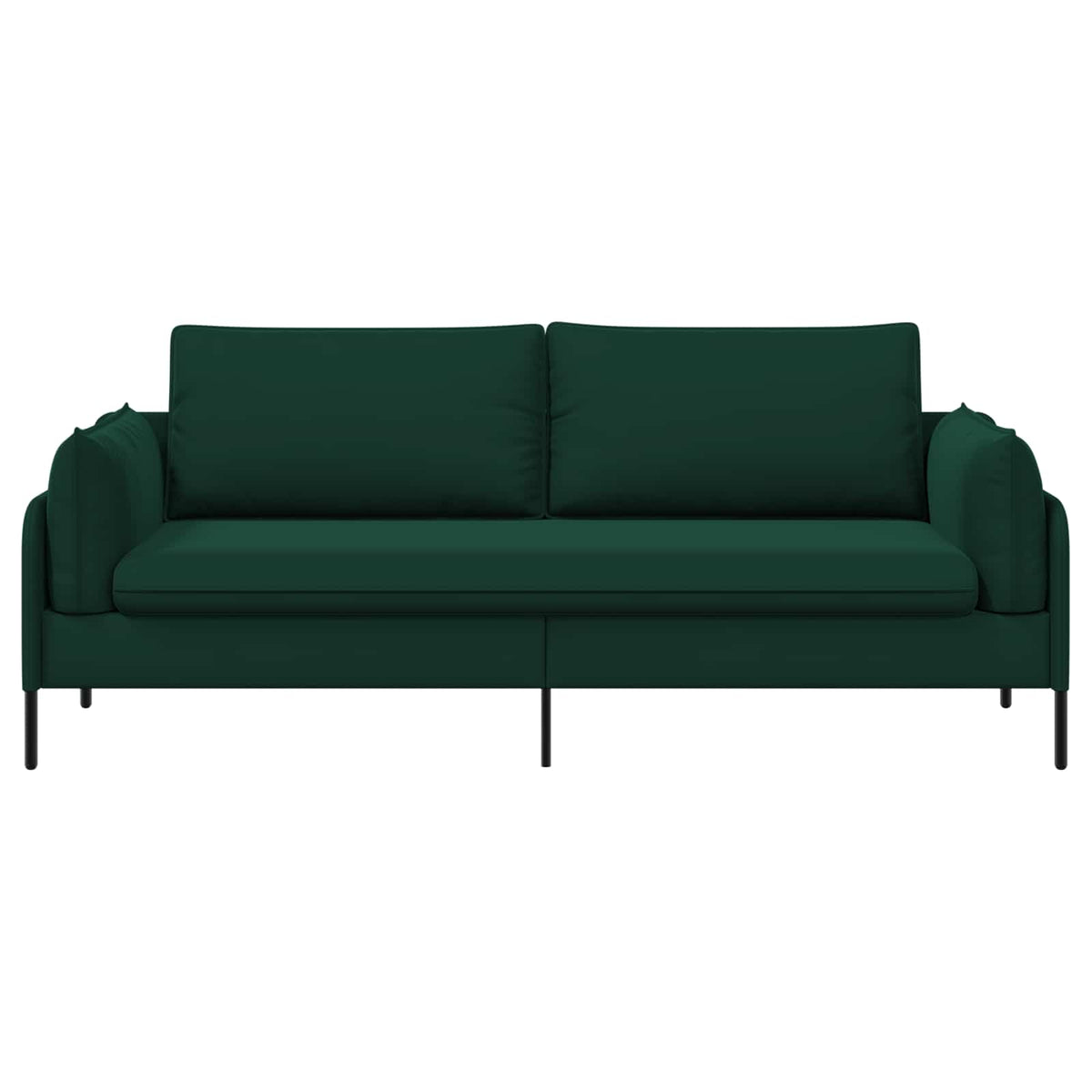 vidaXL 3-Seater Sofa Dark Green 222 x 81 x 89 cm Velvet