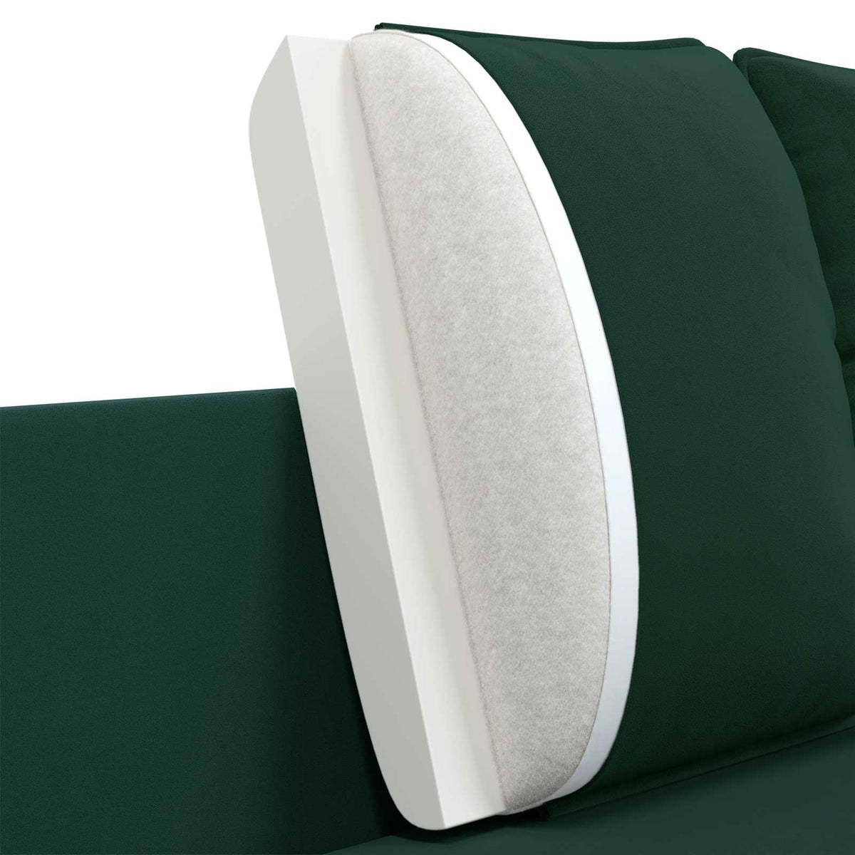 vidaXL 3-Seater Sofa Dark Green 222 x 81 x 89 cm Velvet