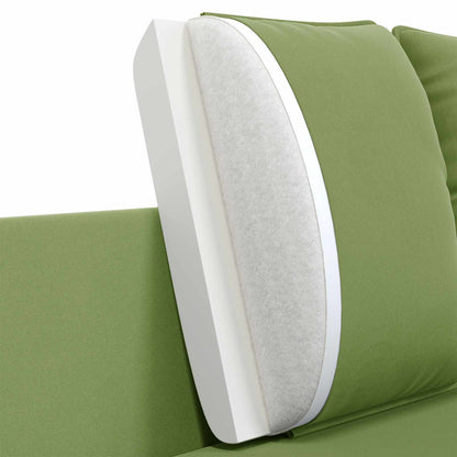 vidaXL 3-Seater Sofa 3-Seater Light Green 222 x 81 x 89 cm Velvet