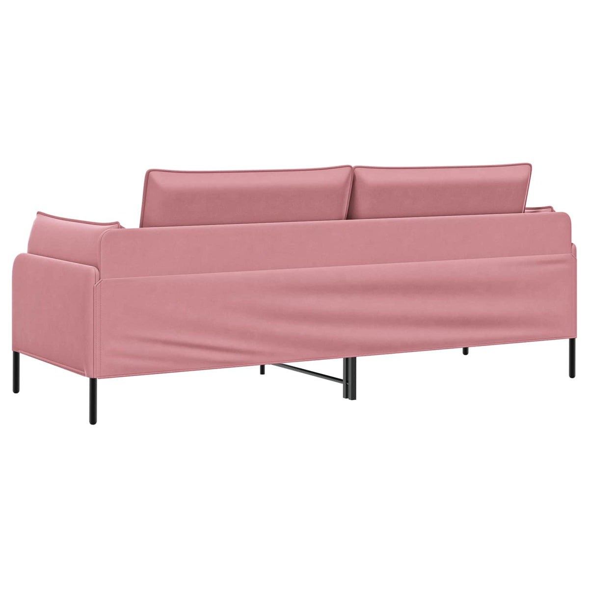 vidaXL 3-Seater Sofa Pink 222 x 81 x 89 cm Velvet