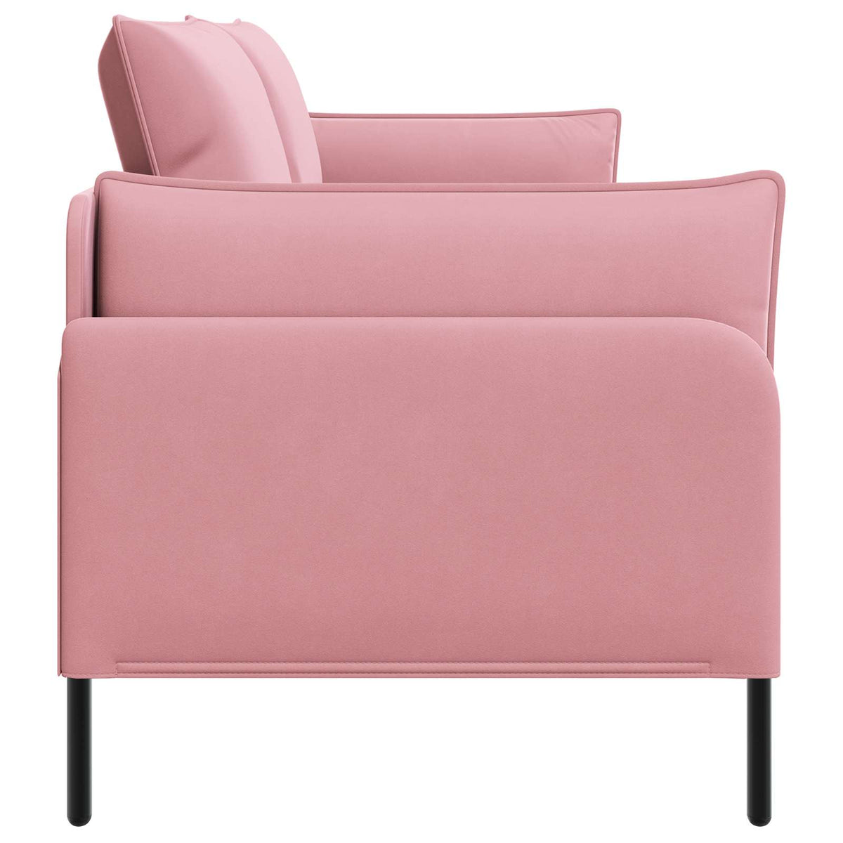 vidaXL 3-Seater Sofa Pink 222 x 81 x 89 cm Velvet