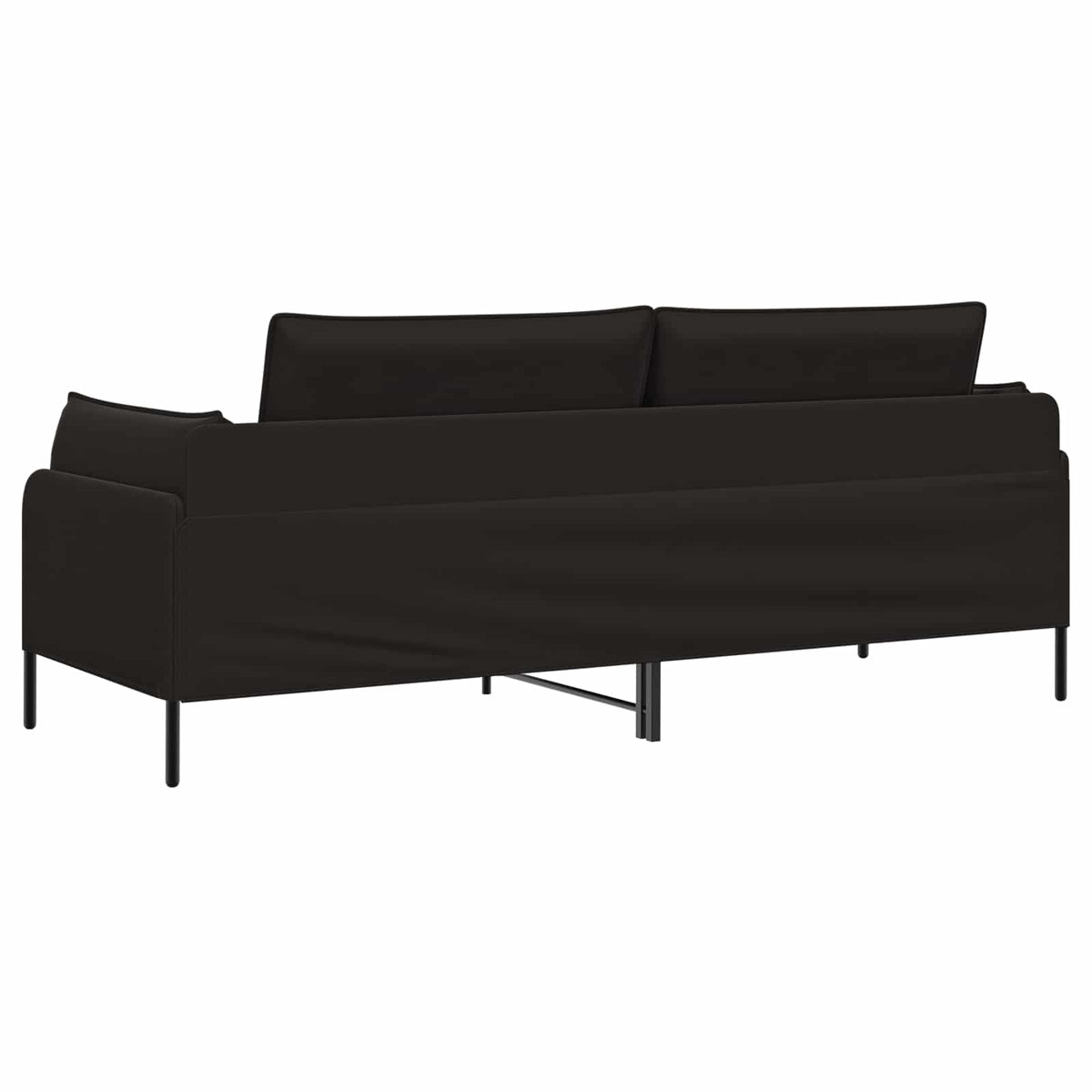 vidaXL 3-Seater Sofa Black 222 x 81 x 89 cm Velvet