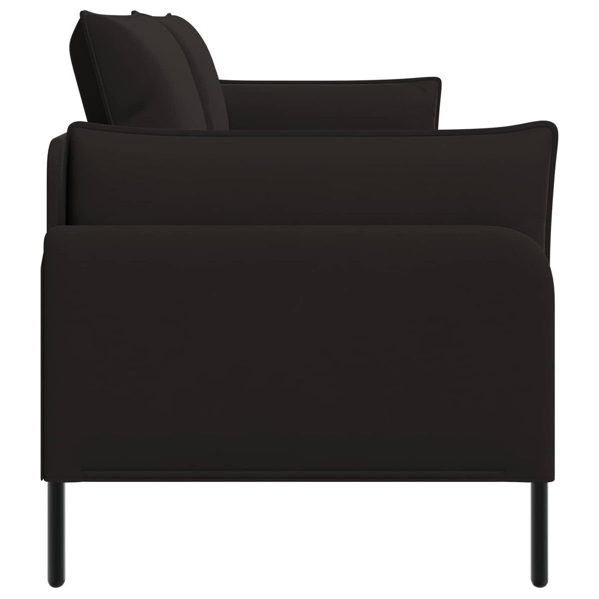 vidaXL 3-Seater Sofa Black 222 x 81 x 89 cm Velvet