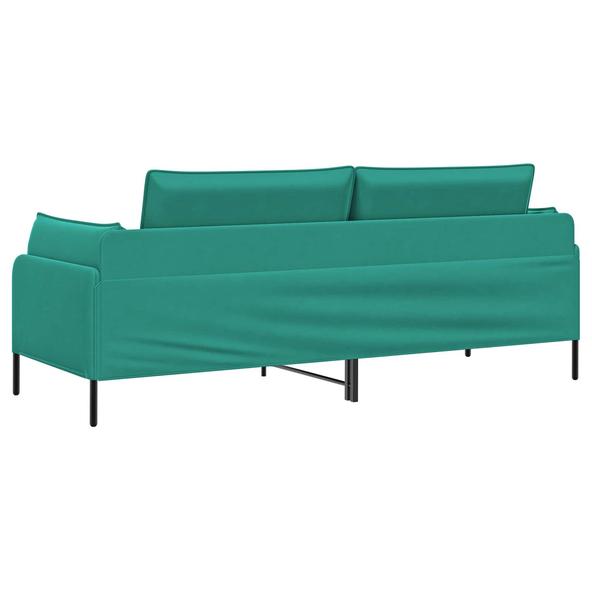vidaXL 3-Seater Sofa Turquoise 222 x 81 x 89 cm Velvet