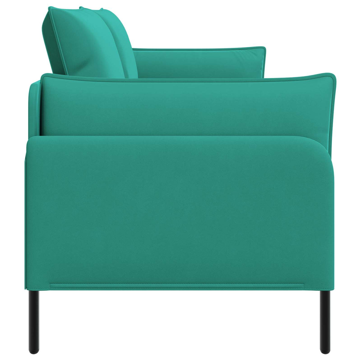 vidaXL 3-Seater Sofa Turquoise 222 x 81 x 89 cm Velvet