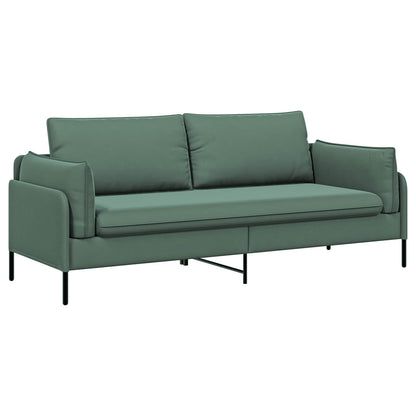 vidaXL 3-Seater Sofa 3-Seater Sea Green 222 x 81 x 89 cm Velvet